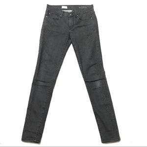 Gap legging skinny jeans snake grey animal print